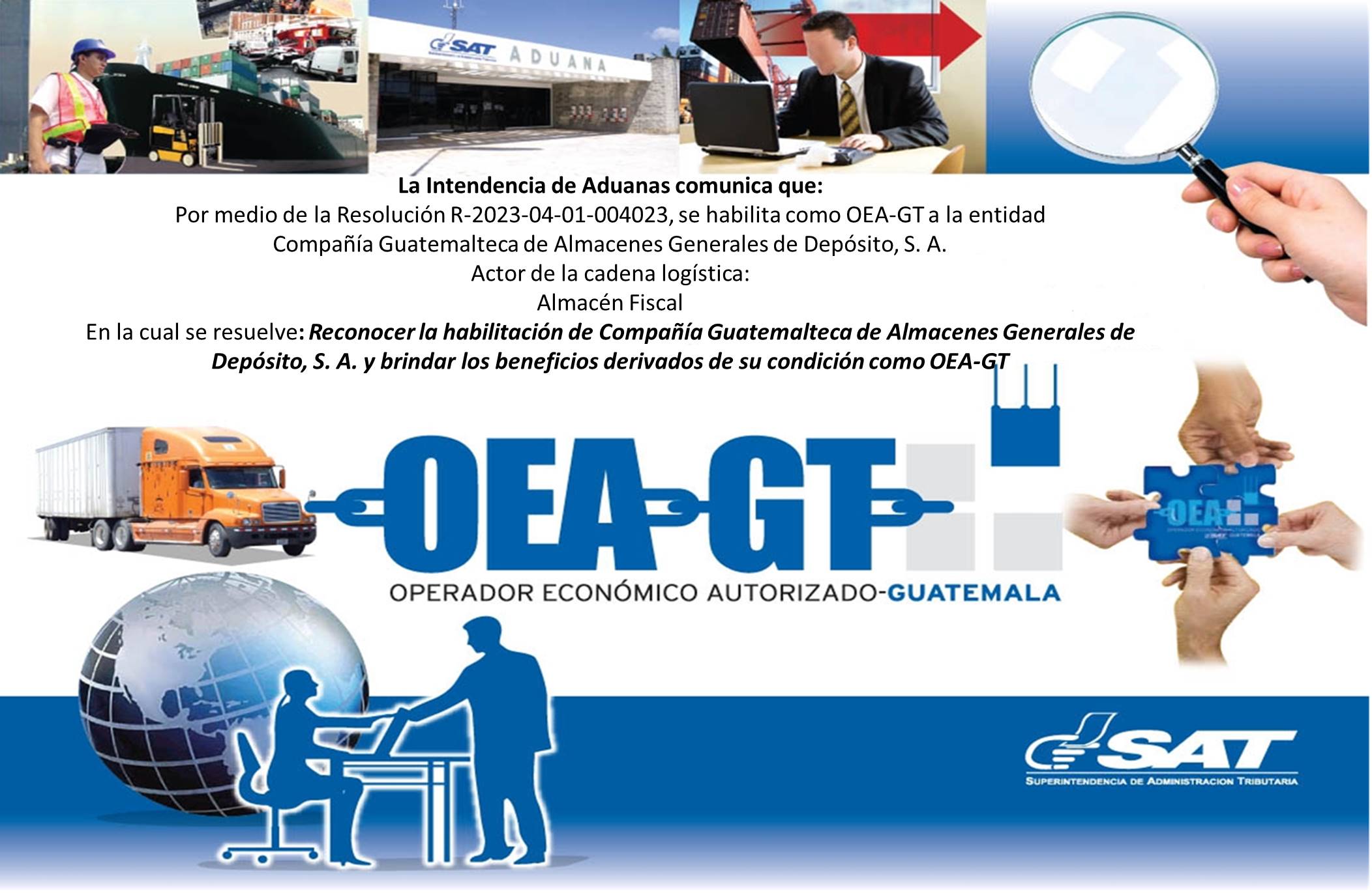 Imagen informativa de la habilitación de OEA
