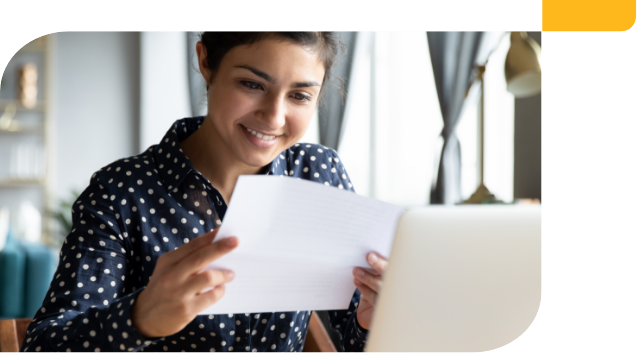 Banca en línea empresarial impuestos banner header