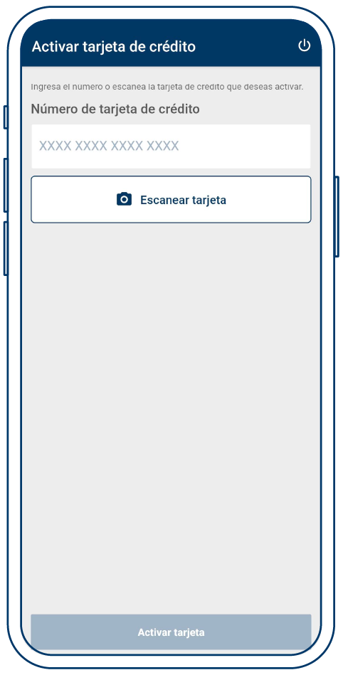Activa tu tarjeta de crédito