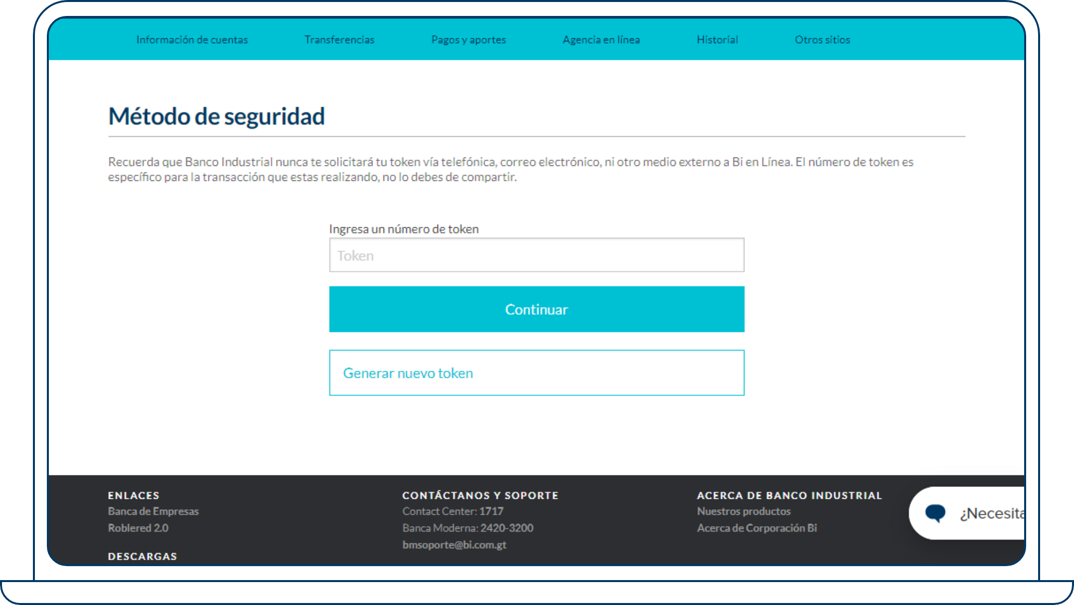 ¿Cómo pagar servicios desde Bi en Línea web?