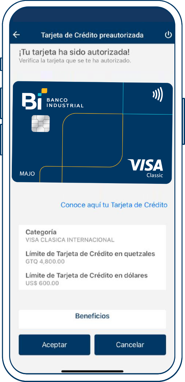 Paso 4 Solicita tu tarjeta Bi Paso 4 Solicita tu tarjeta Bi