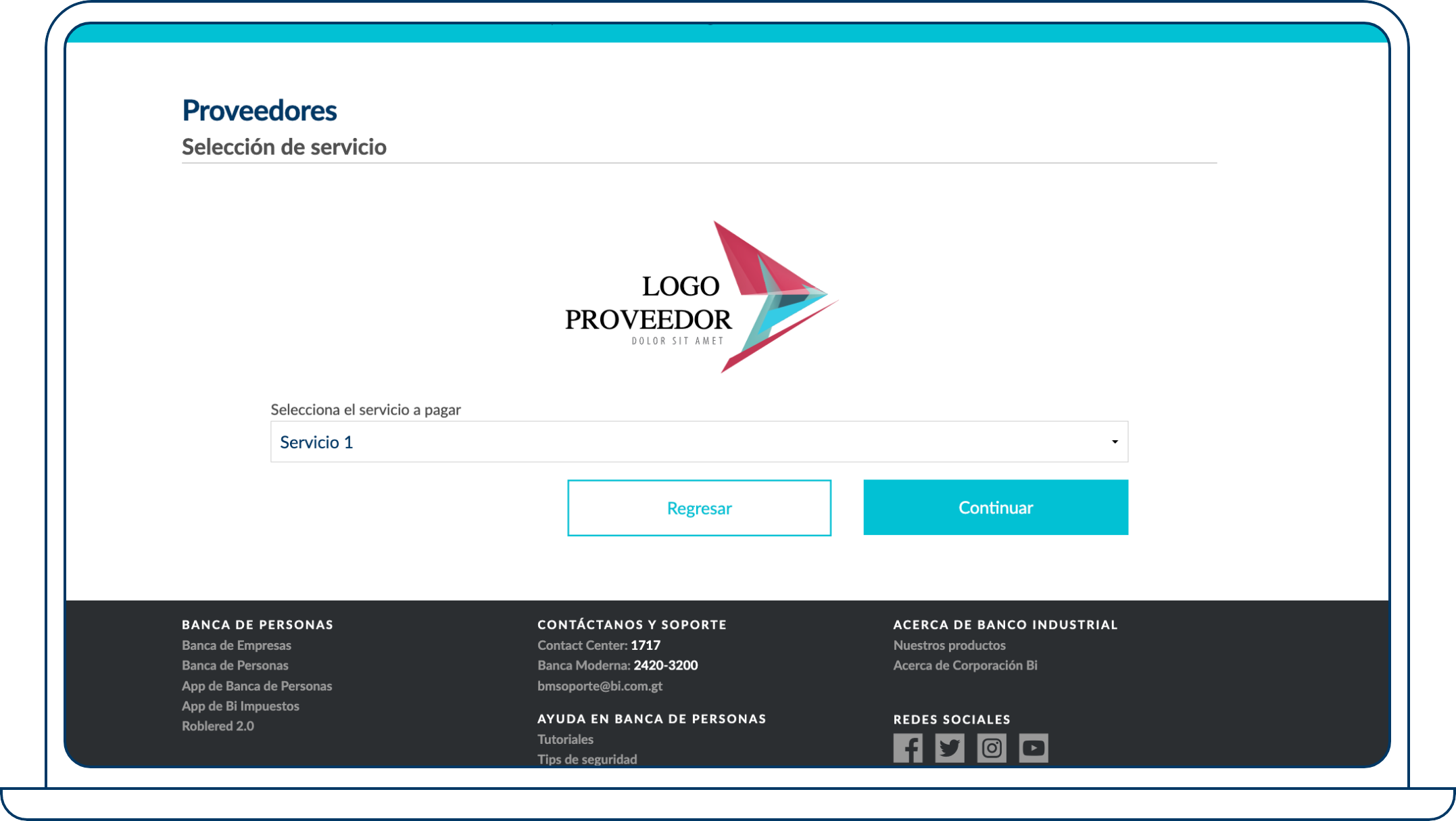 ¿Cómo pagar servicios desde Bi en Línea web?