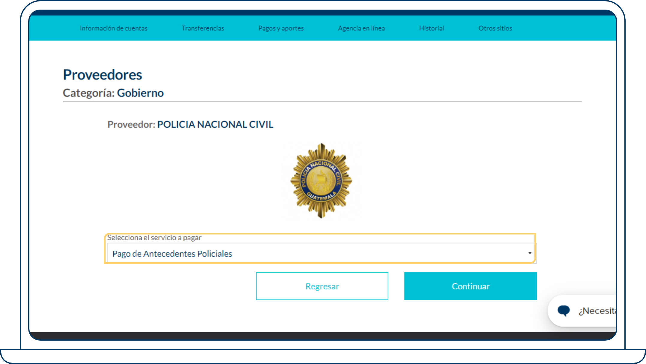 Selecciona Antecedentes Policiales