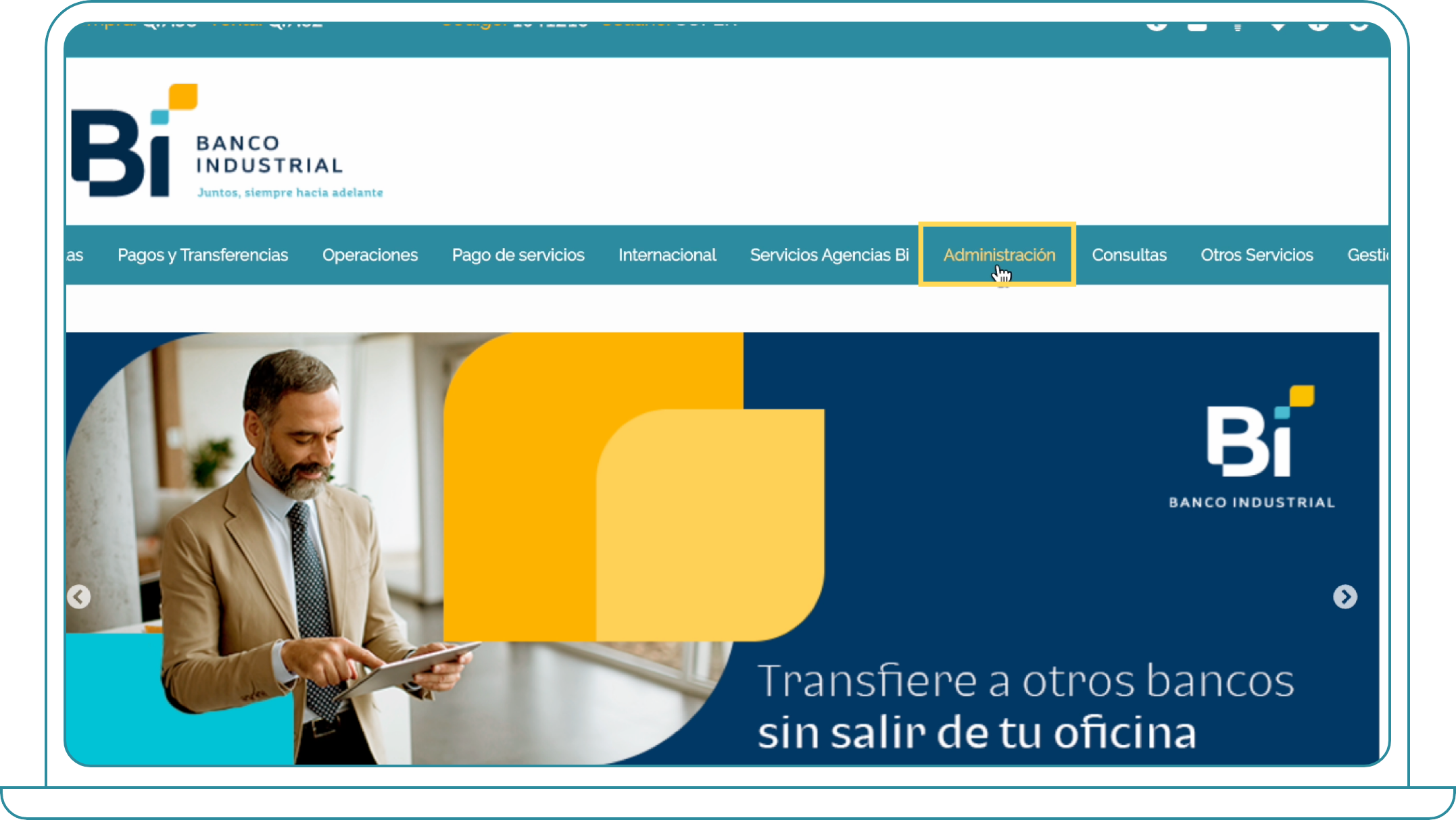 como asignar perfiles en bi banking 1