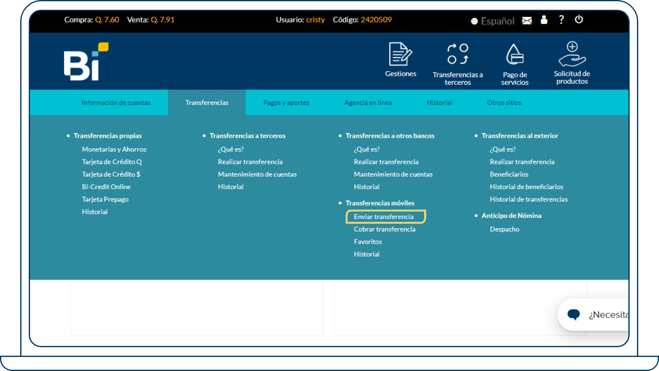 2 Transferencia Movil web