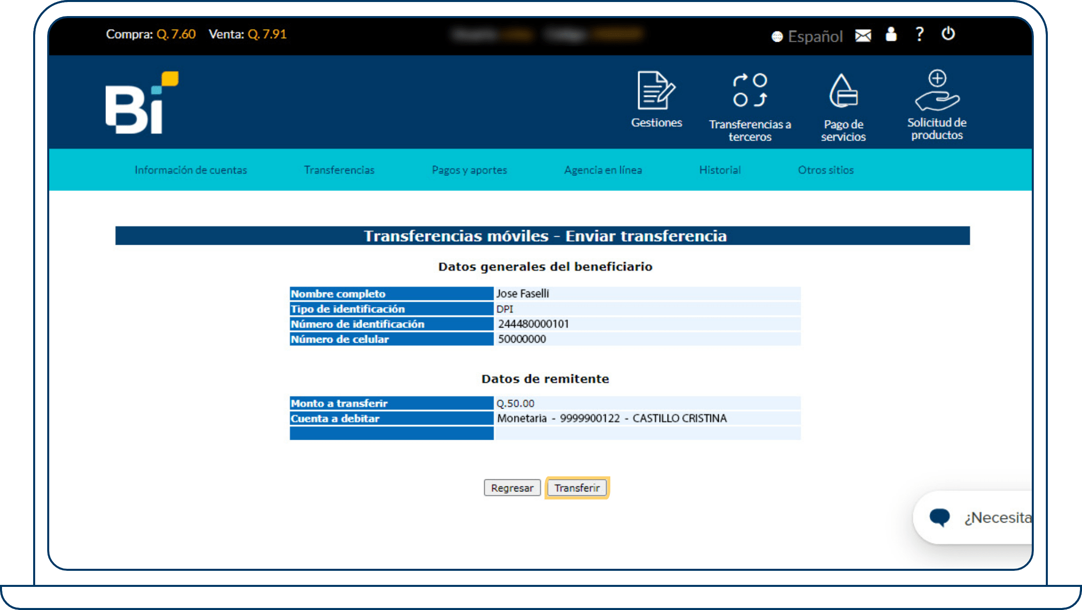 4 Transferencia Movil web