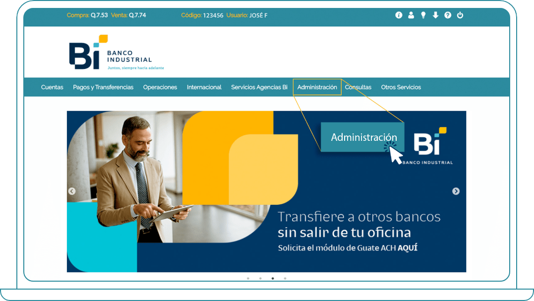 Adicionar participantes en Bi Banking