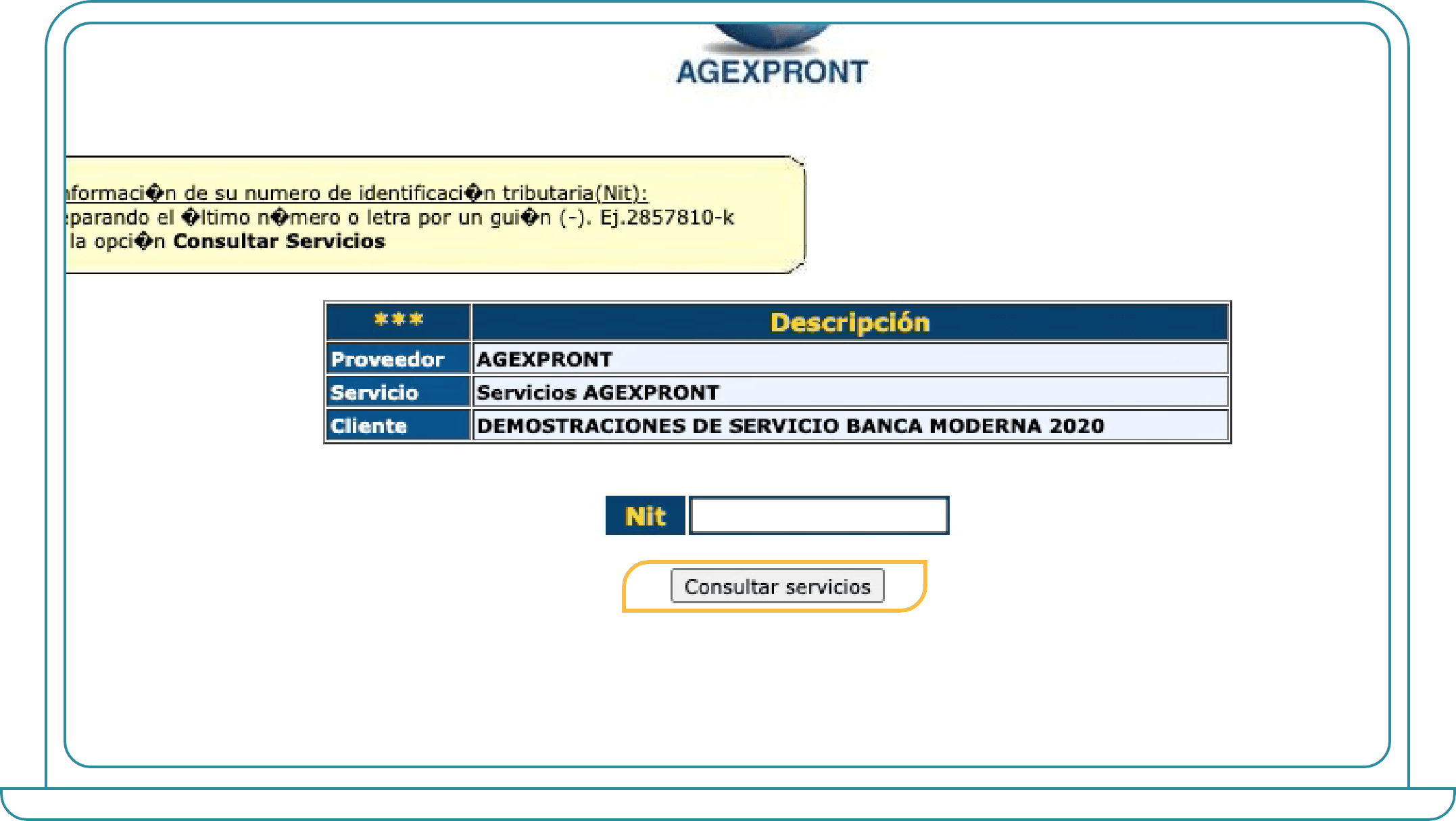 3-agexport Pago de servicios de exportación AGEXPORT