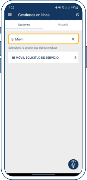 3 Solicitar bi móvil desde bi en linea app