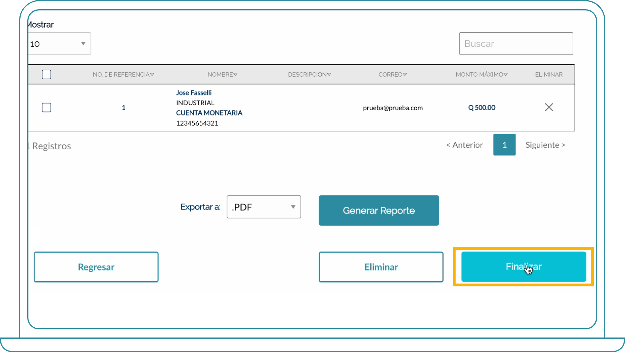 Ingresar transferencias en grupo por archivo desde Bi Banking