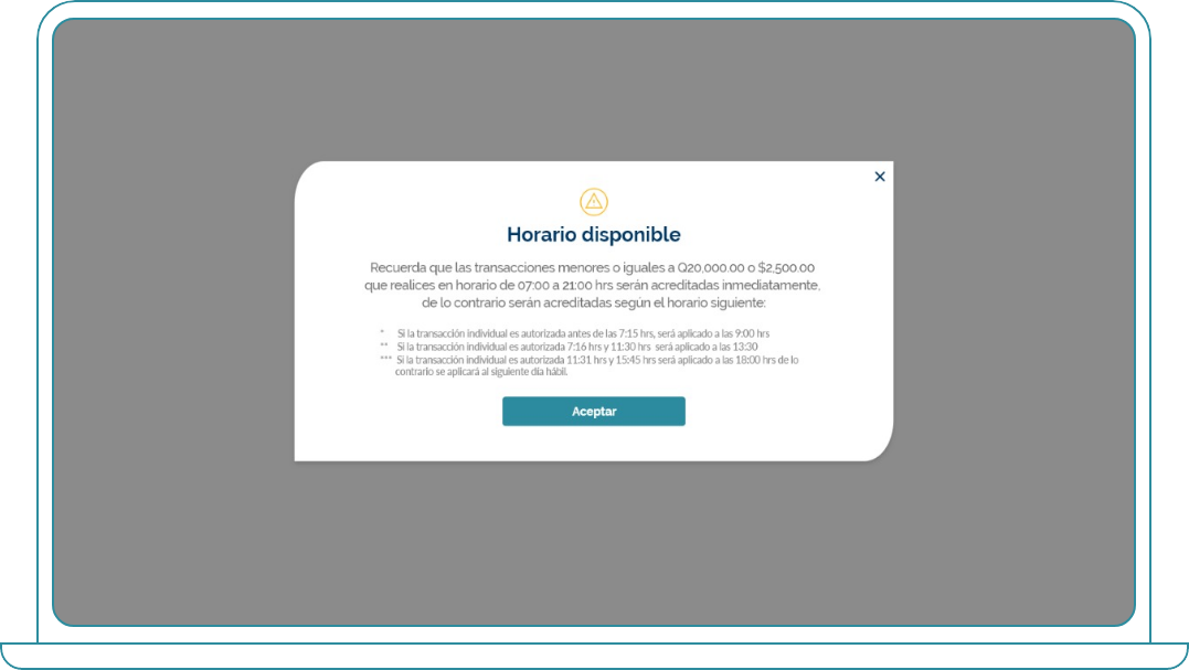 Transferencia individual paso 3 Transferencia individual paso 3