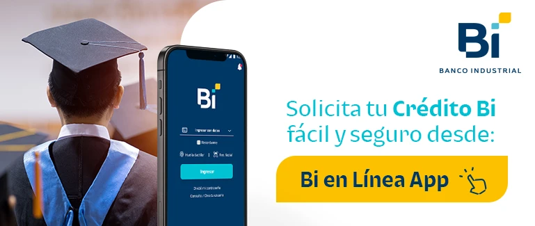 Solicita tu Crédito Bi fácil y seguro desde Bi en Línea App