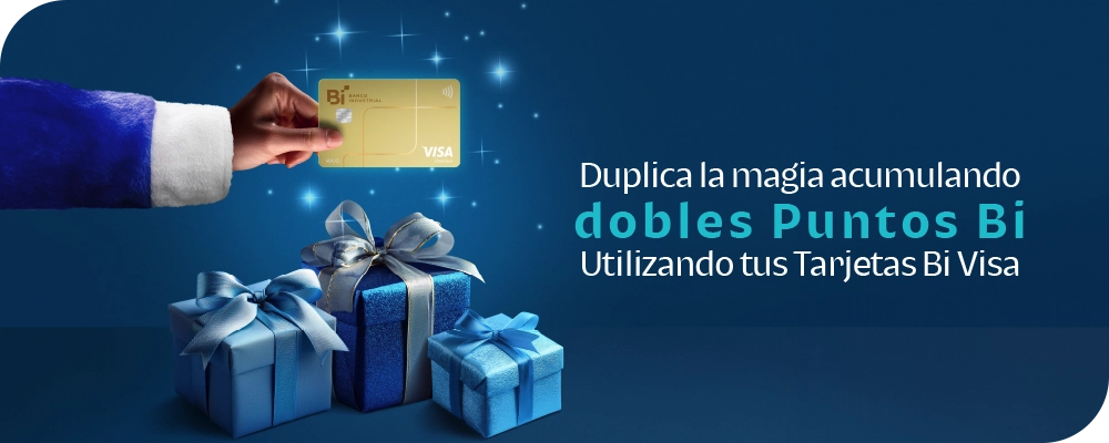 Duplica tus Puntos Bi utilizando tus Tarjetas Bi Visa Duplica tus Puntos Bi utilizando tus Tarjetas Bi Visa