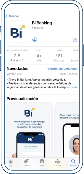 Paso 1 - Token Bi Banking Paso 1 - Token Bi Banking