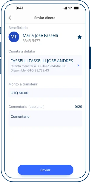 Paso QR 5 Paso 5 seleccionar cuenta