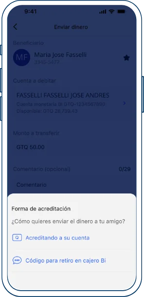 Paso QR 6 Paso 6 código de retiro