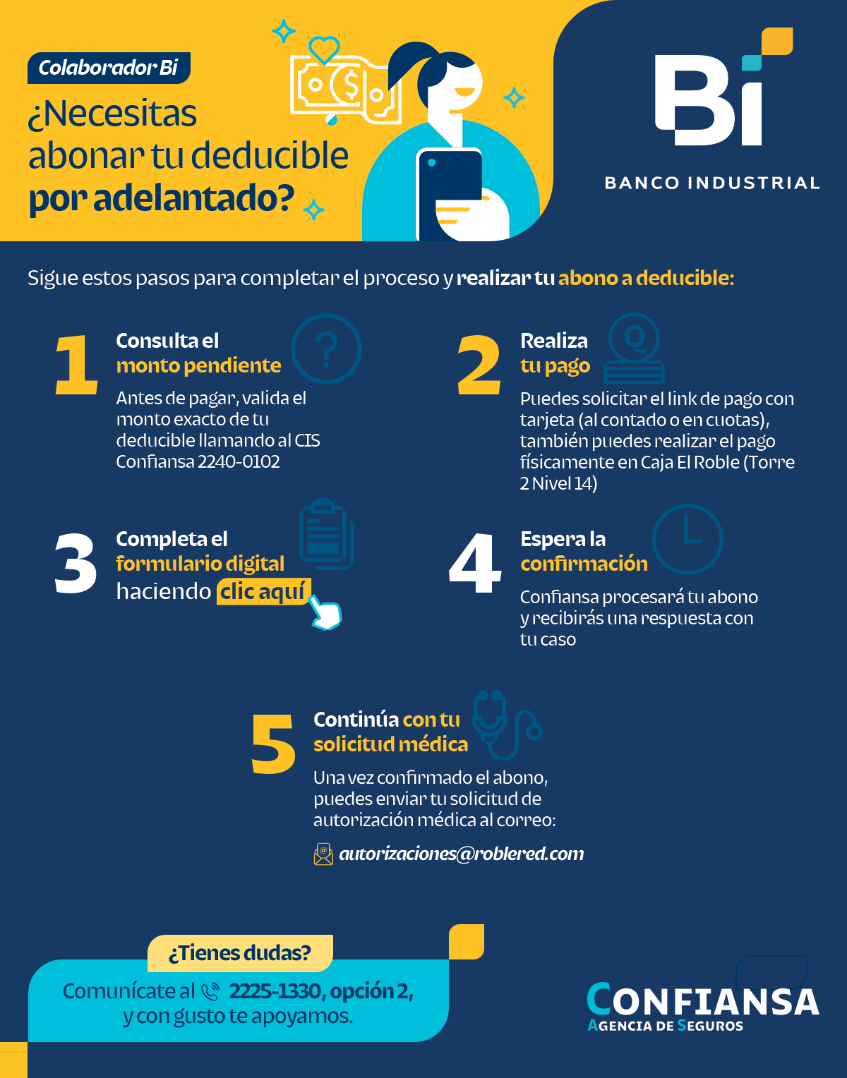 Agiliza tu proceso médico pagando tu deducible por adelantado Agiliza tu proceso médico pagando tu deducible por adelantado