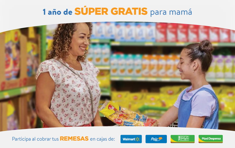 1 año de SÚPER GRATIS para mamá