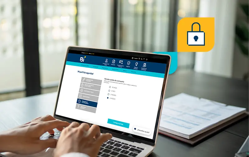 Modifica el periodo de vencimiento de tu contraseña desde Bi en Línea Web