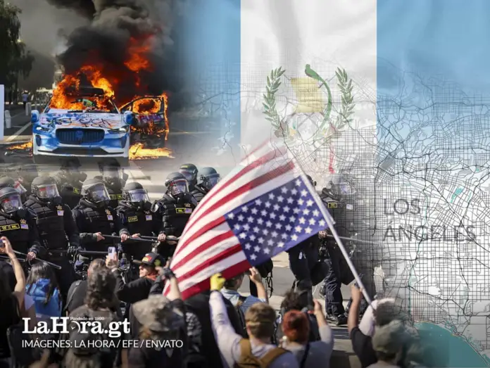 Redadas, protestas y vandalismo sacuden a Los Ángeles, la ciudad con más guatemaltecos en EE. UU.