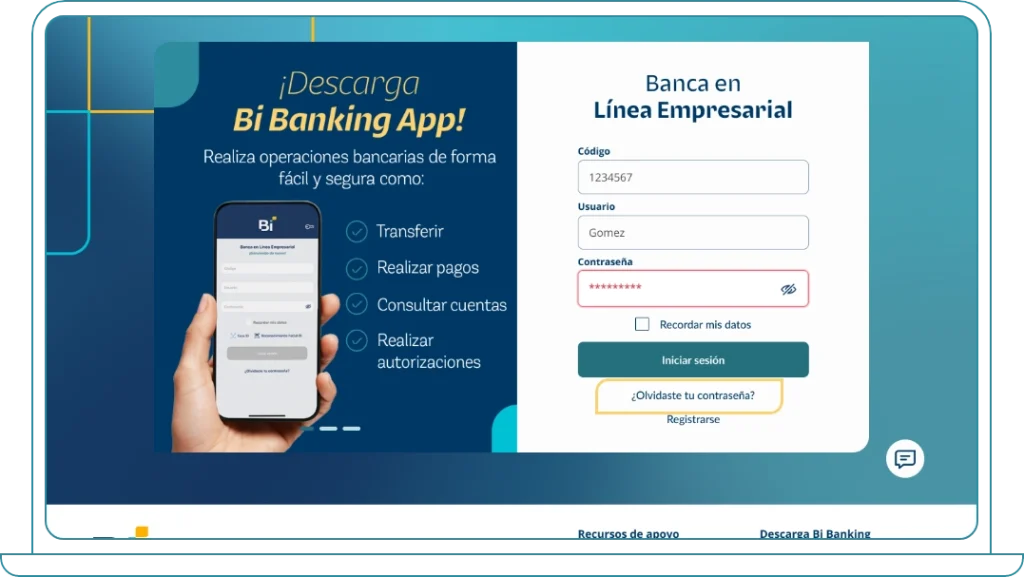 webp-infografia-bb-olvide-contrasena-01 Opción "Olvidé mi contraseña" desde Bi Banking Web 01