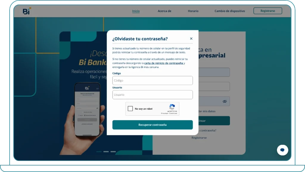 webp-infografia-bb-olvide-contrasena-02 Opción "Olvidé mi contraseña" desde Bi Banking Web 02