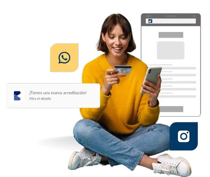 Persona usando ebipay