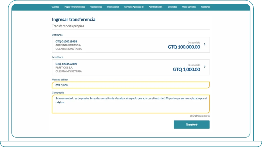 BB Transferencias propias paso 6