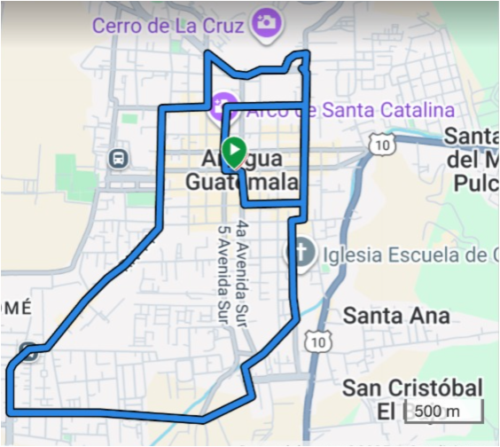 Qué hacer en Guate con Bi: 10K de Leyenda 2025 Mapa