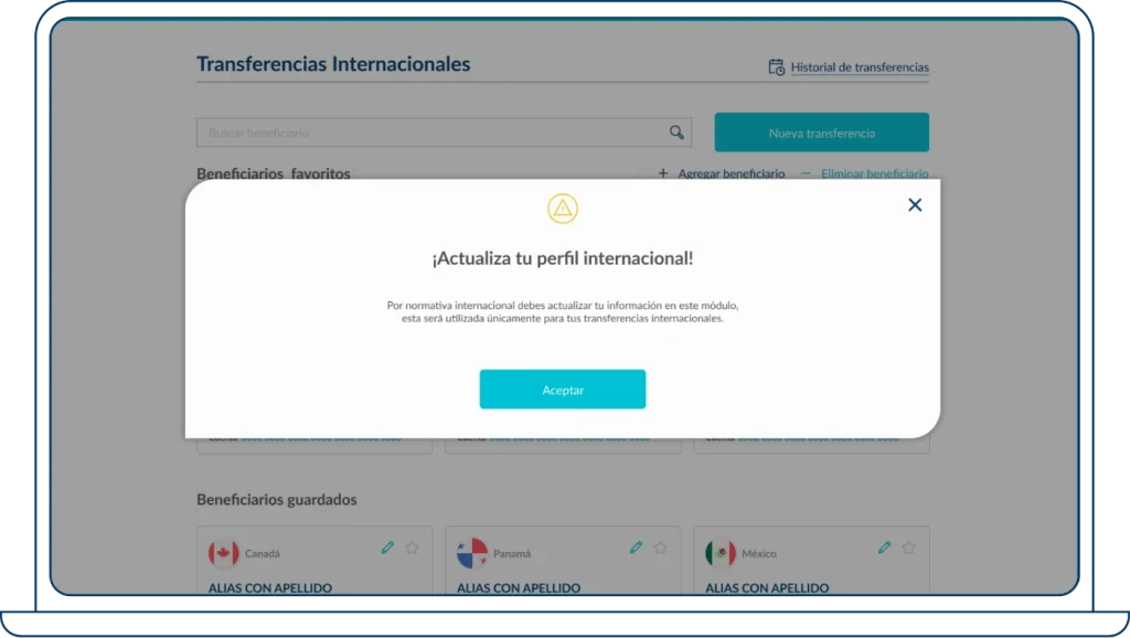Perfil internacional paso 1
