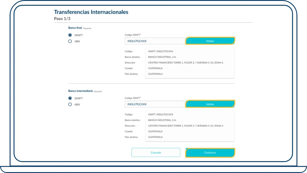 Actualización de beneficiario paso 4
