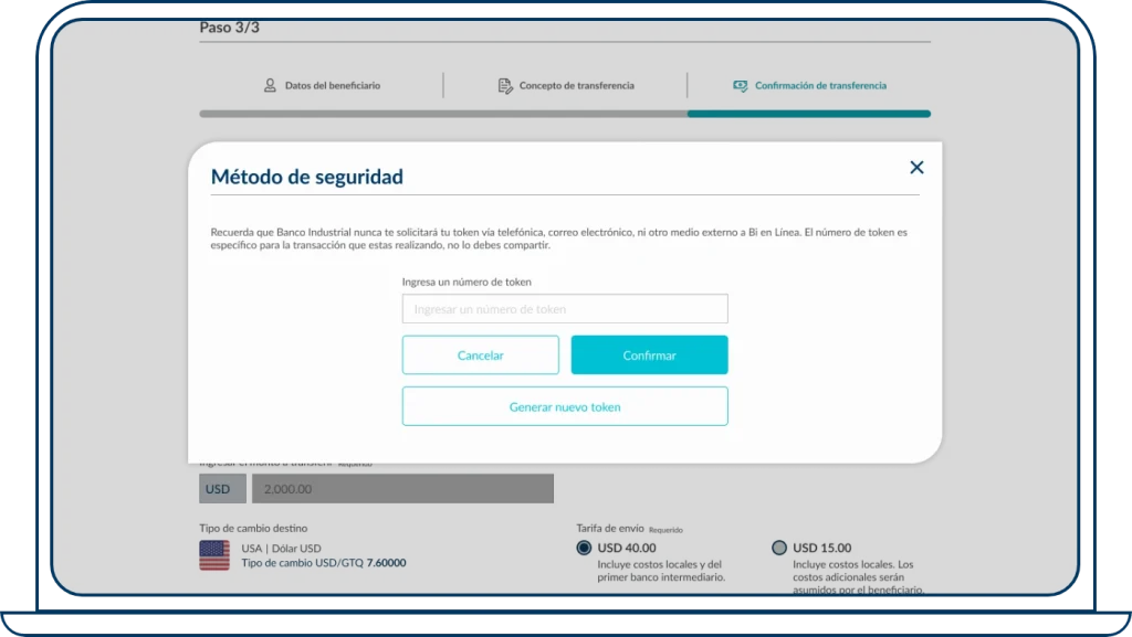 Realizar transferencia paso 7