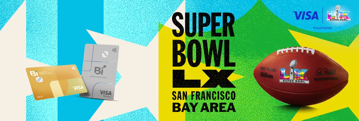 Promoción del Super Bowl LX con Tarjetas Bi