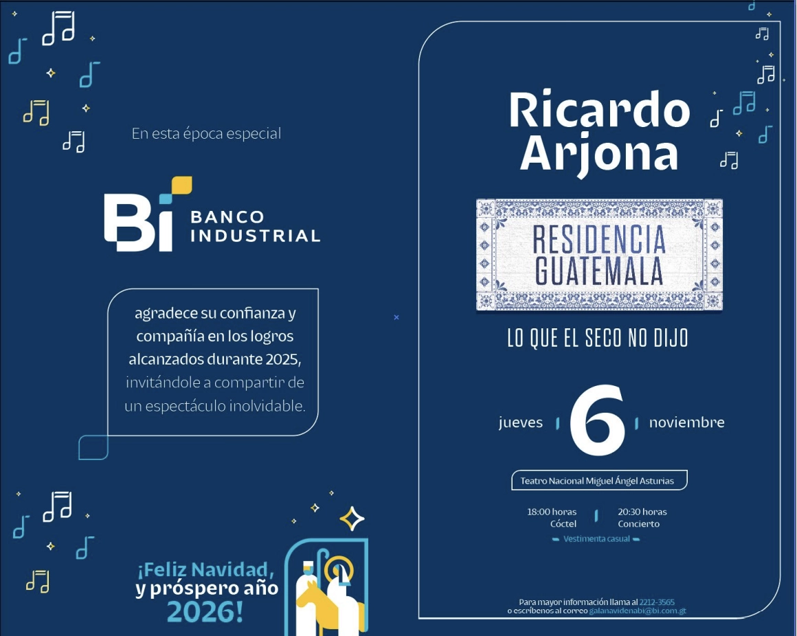 Residencia Ricardo Arjona - Invitación 6 de noviembre Residencia Ricardo Arjona - Invitación 6 de noviembre