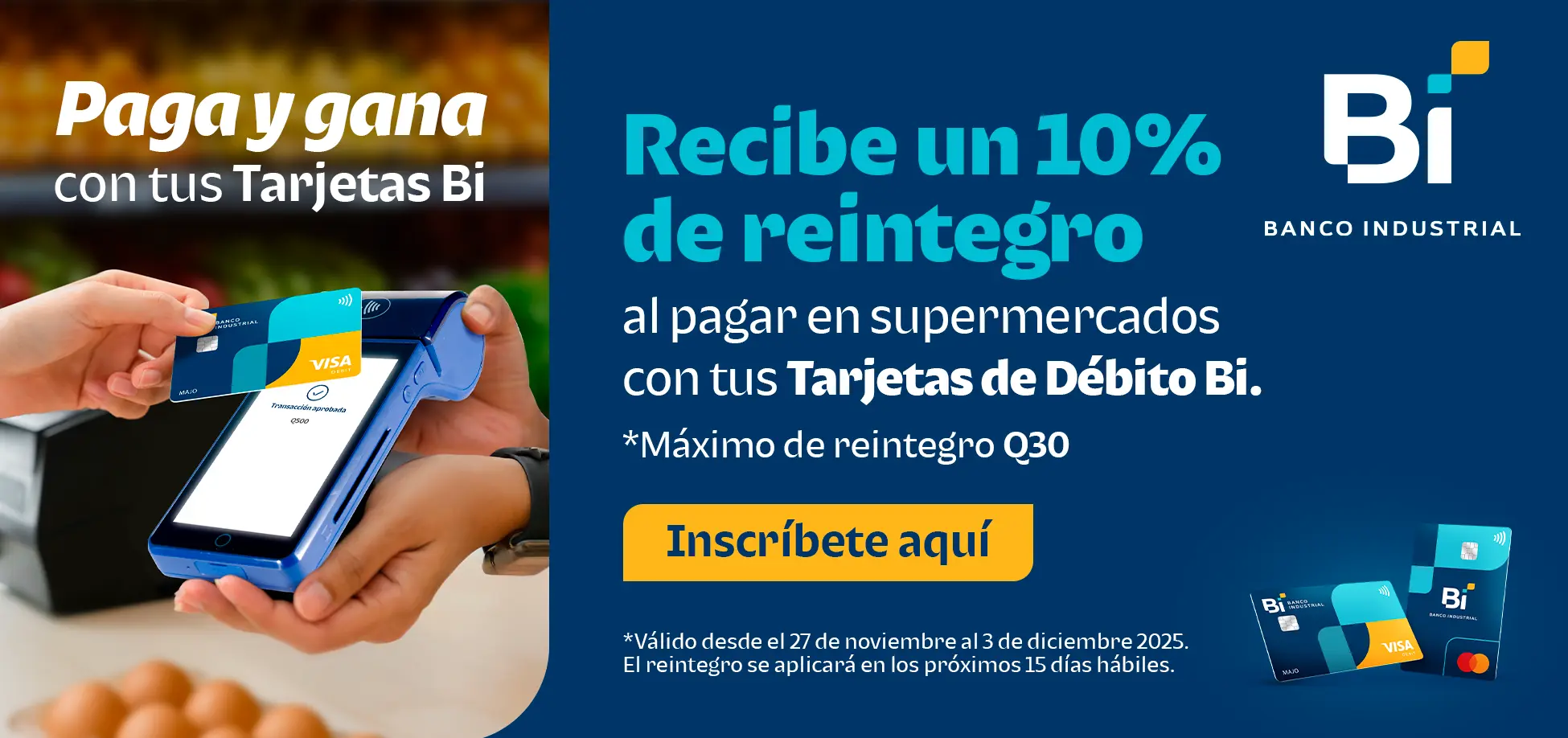 Promoción de pago con Tarjeta de Débito Bi
