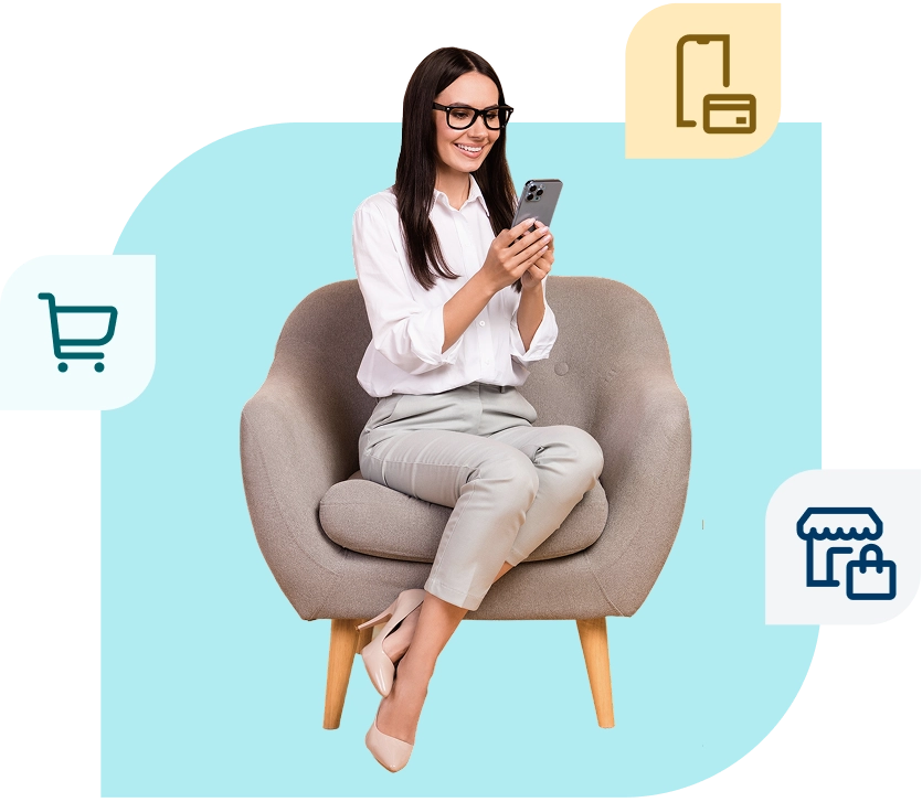 Mujer gestionando ventas