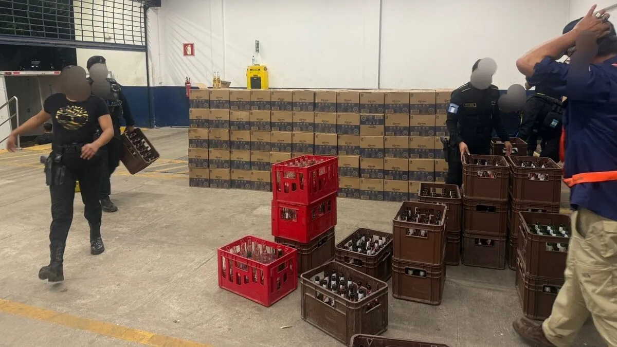 800 mil cervezas decomisadas