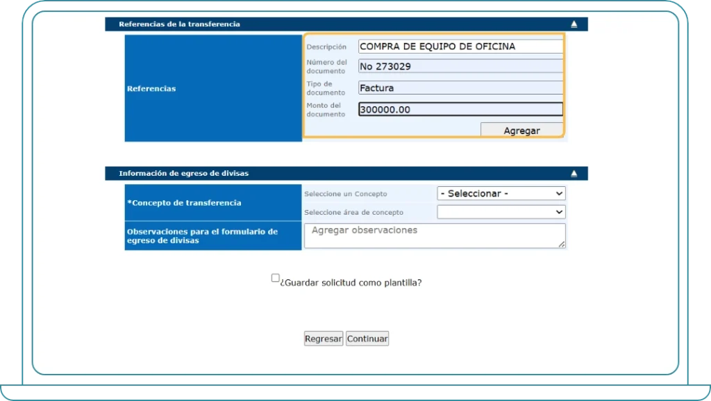 Crea una transferencia 6 Crea una transferencia 6
