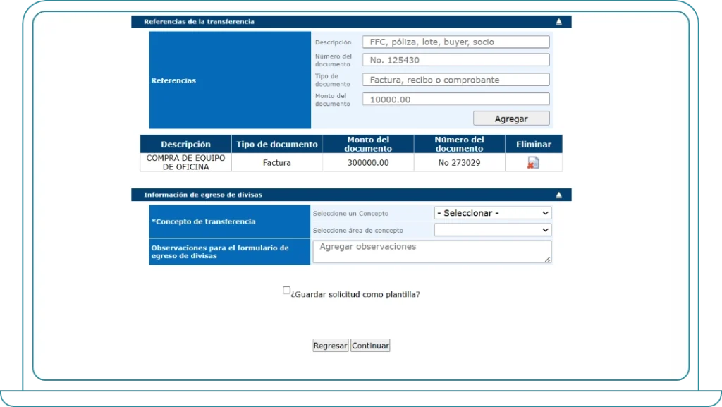 Crea una transferencia 7 Crea una transferencia 7