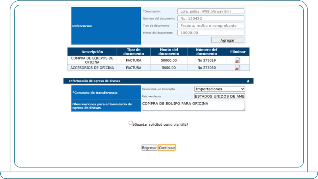 Crea una transferencia 9 Crea una transferencia 9