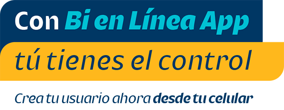 Con Bi en Linea App tu tienes el control