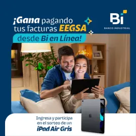 Participa al pagar tu recibo de EEGSA desde Bi en Línea y gana premios Participa al pagar tu recibo de EEGSA desde Bi en Línea y gana premios
