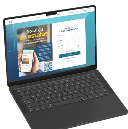 laptop incio bi banking