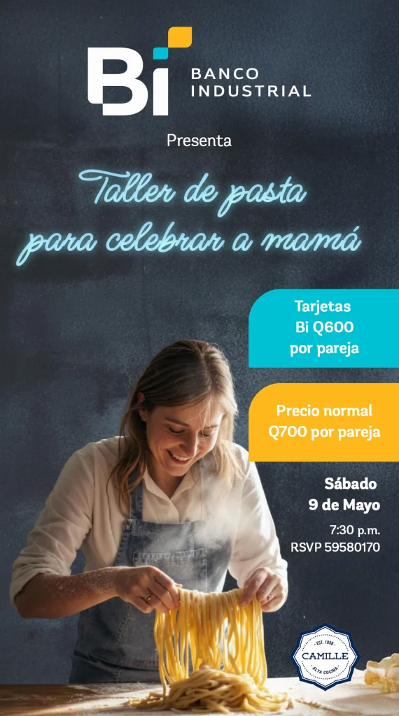 Banner Detallado especial para madres Creación de pasta- Taller Camile Banner Detallado especial para madres Creación de pasta- Taller Camile
