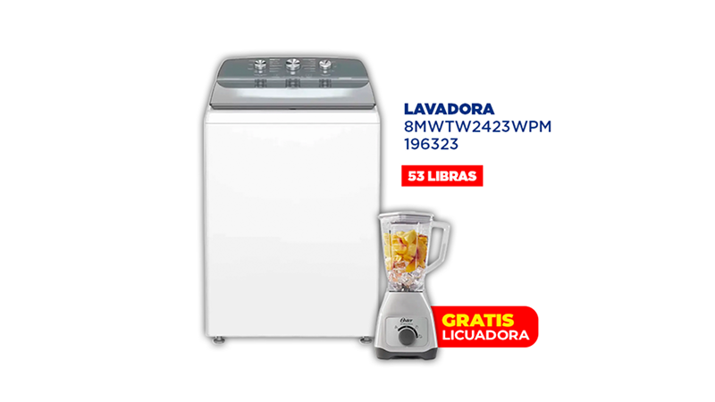 Lavadora Whirlpool 53 libras