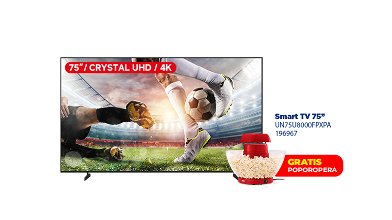 TV Samsung smart 75"
