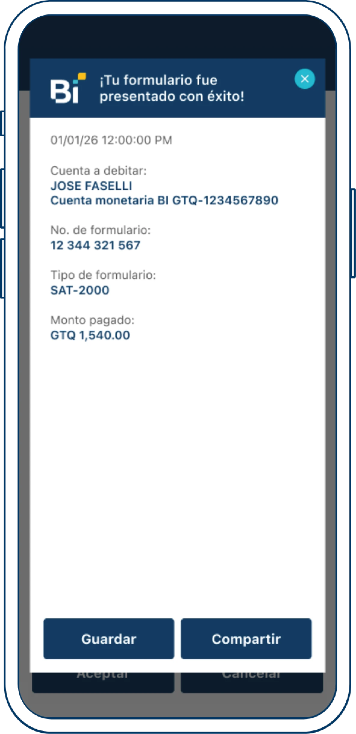 Formulario SAT paso 6 Formulario SAT paso 6