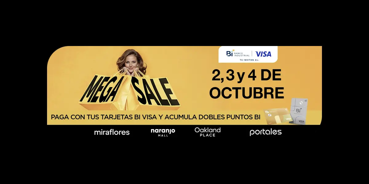 Acumula Dobles Puntos Bi en el Mega Sale - Portada