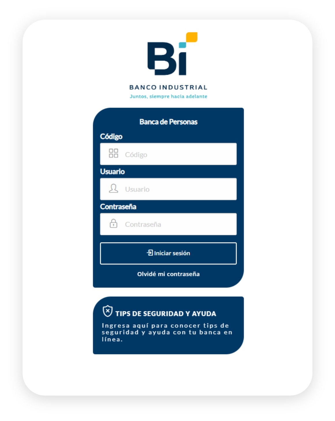Cómo donar Bi en Línea - Paso 1