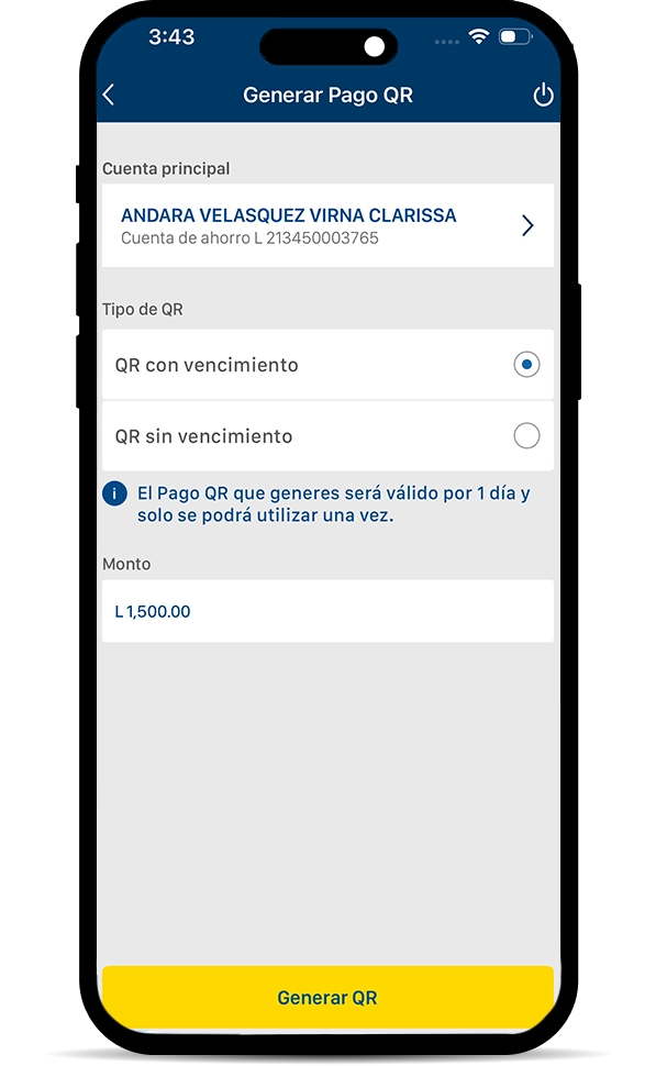 Pantalla QR carrusel paso 4